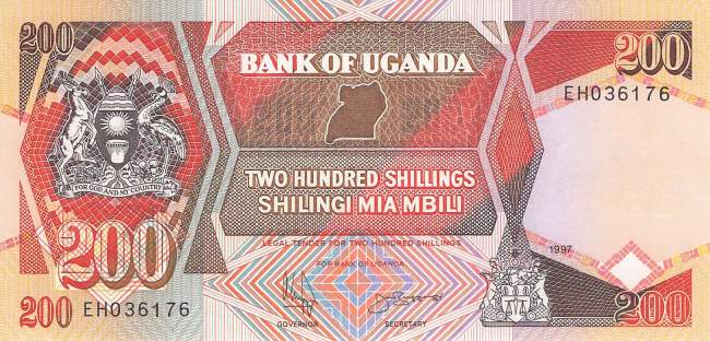Uganda 200 Shilling 1997 p.32b